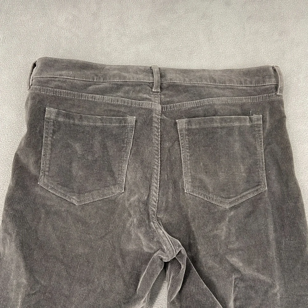 Banana Republic Pants Mens 31 Gray Corduroy Cotton Mid Rise Skinny Leg Ankle Zip
